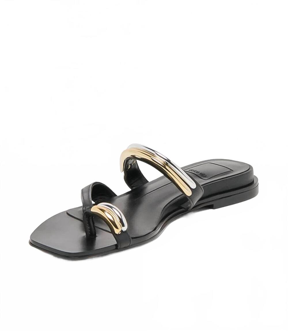 NEW DOLCE VITA women's tarina modern embellished sandals in black